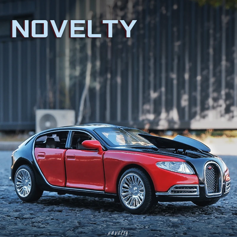 

1:32 Bugatti Galibier Supercar Model Alloy Car Die Cast Toy Car Model Pull Back Sound light Children's Toy Collectibles