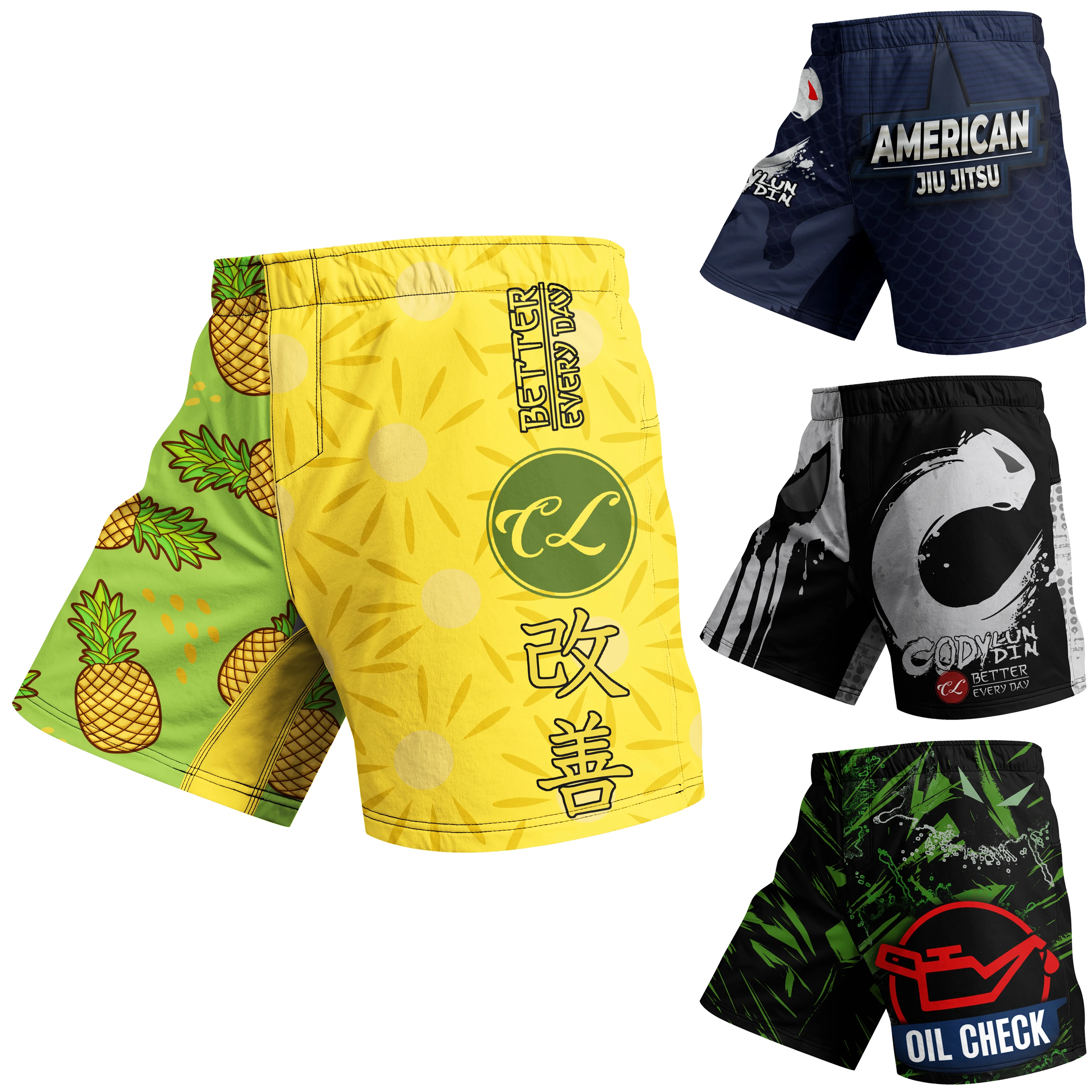 Factory Bulk Price Customized Martial Arts Wear Quick Dry Short Grappling Men Women Children BJJ Fight MMA Shorts With Rubber 5