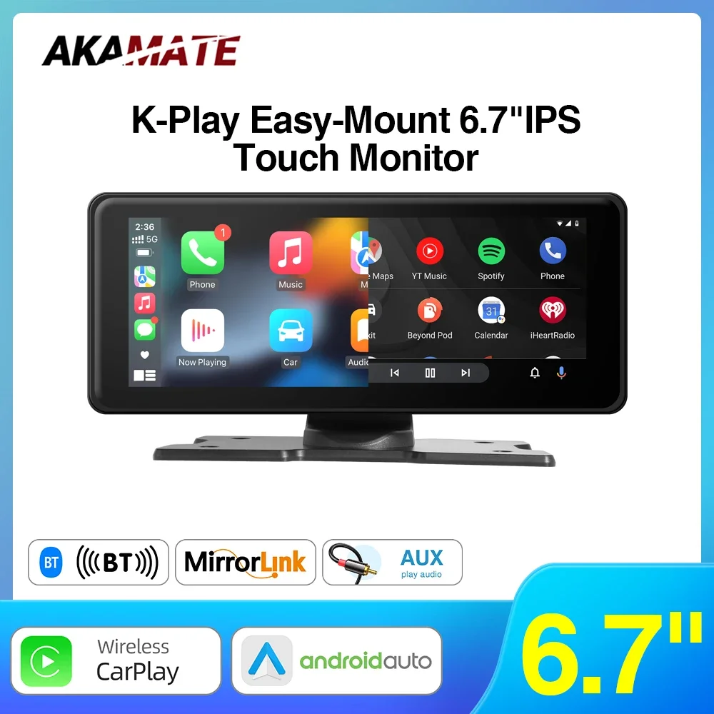 6.7 인치 IPS 화면과 안드로이드 시스템을 탑재한 자동차 라디오 멀티미디어 플레이어의 카플레이 지지대와 블루투스 기능을 갖춘 플러그 앤 플레이 제품. 6.7 인치 IPS 화면과 안드로이드 시스템을 탑재한 자동차 라디오 멀티미디어 플레이어의 카플레이 지지대와 블루투스 기능을 갖춘 플러그 앤 플레이 제품.