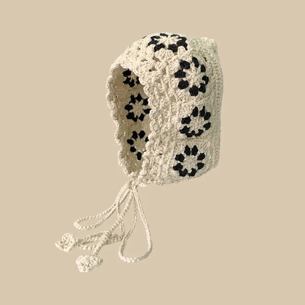 Crochet Hat Women's Summer Sun Beach Hat Cap for Women beach sunshade knit beanie hat