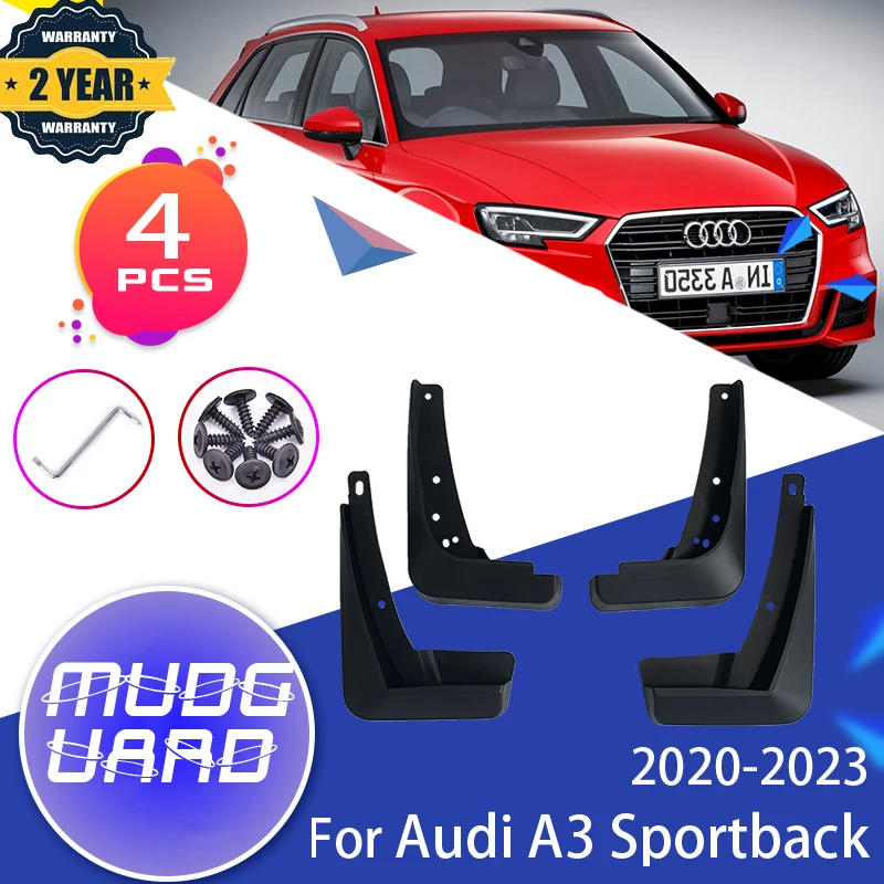 For AUDI A3 Sportback 8Y 2020 2021 2022 2023 Front Rear Wheels Splash Mud Guards Mudflap