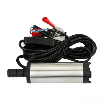 ปั๊มถ่ายน้ำมันเชื้อเพลิง38มม. เปลือกสแตนเลส12โวลต์12L/นาทีปั๊มจุ่มน้ำมันดีเซลไฟฟ้าสำหรับสูบน้ำ12โวลต์24โวลต์ 1