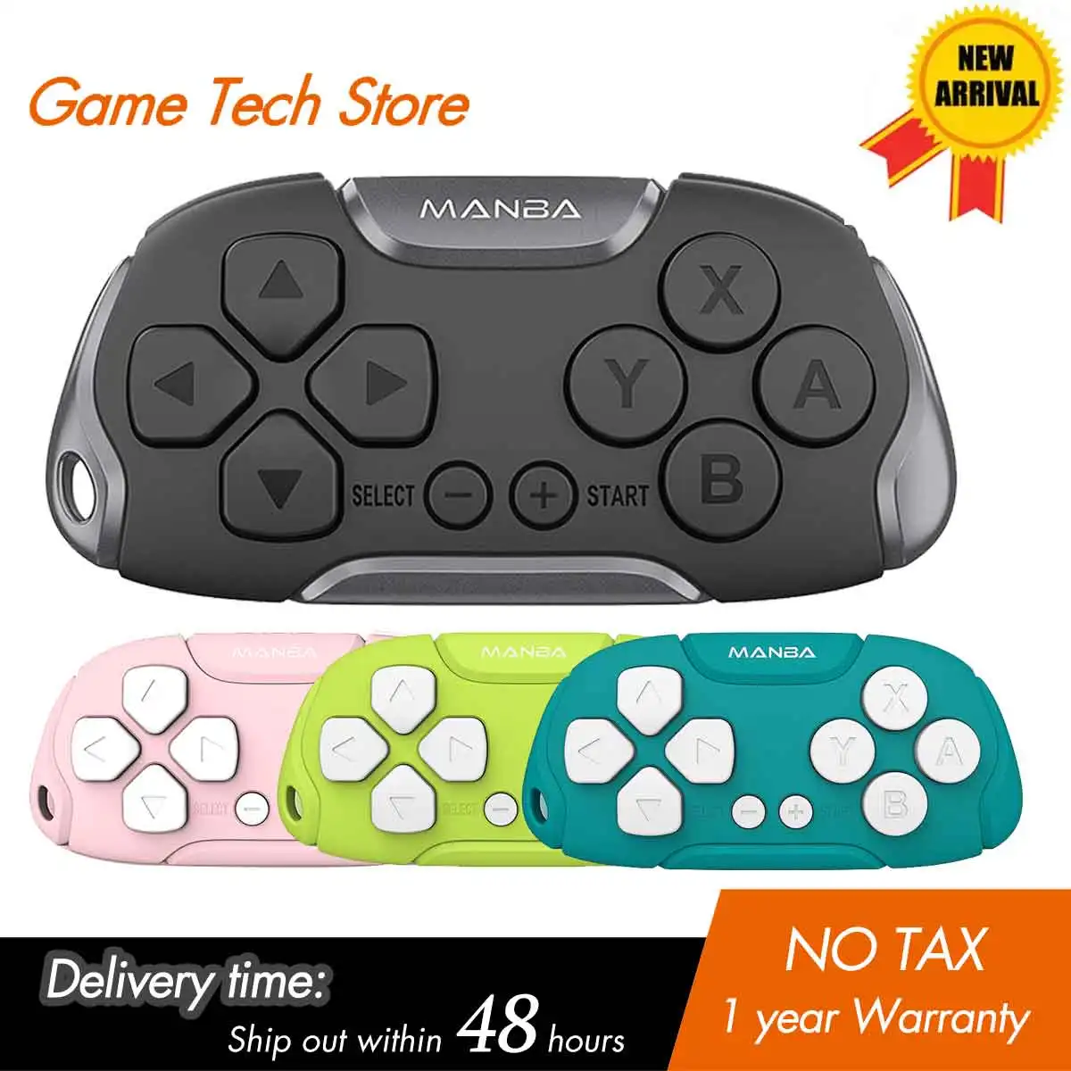 Mini Wireless Controller, Remote for Anki,Switch/OLED, Windows,MacOS and Android with Cable and Strap,Designed for Classic Games