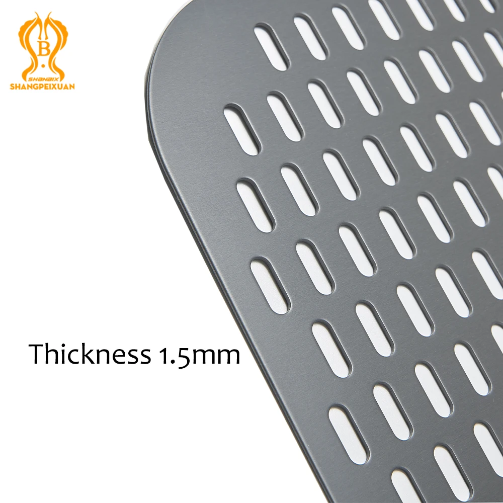 SHANGPEIXUAN 16 Inch Pizza Peel Perforated Aluminum Aolly Pizza Paddle Hard Anodized Shovel Large Size Oven Accessories