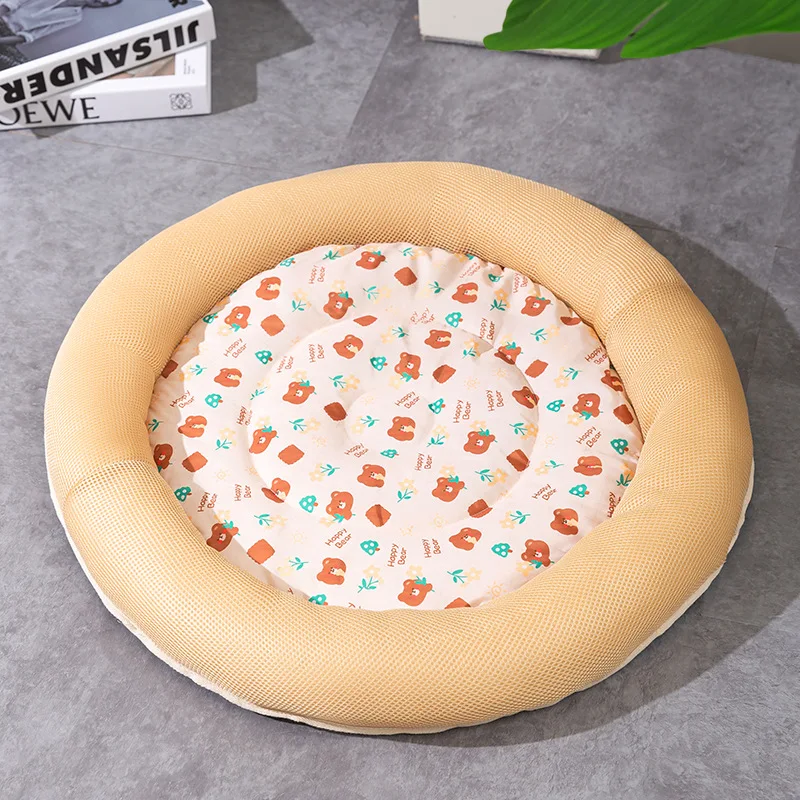 

Новое летнее крутое дышащее гнездо для кошачьего туалета, подстилка для домашних животных с мультяшным рисунком