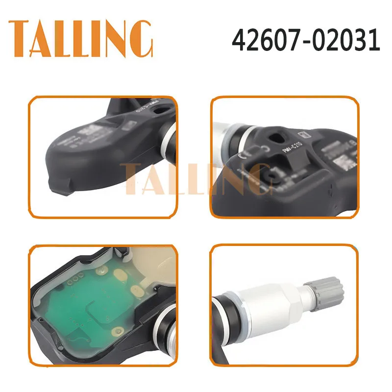 42607-02031 4Pcs TPMS Tire Pressure Sensor for Toyota Land Cruiser FJ Rav4 IV Fortuner Corolla Avensis 42607-30070 PMV-C210