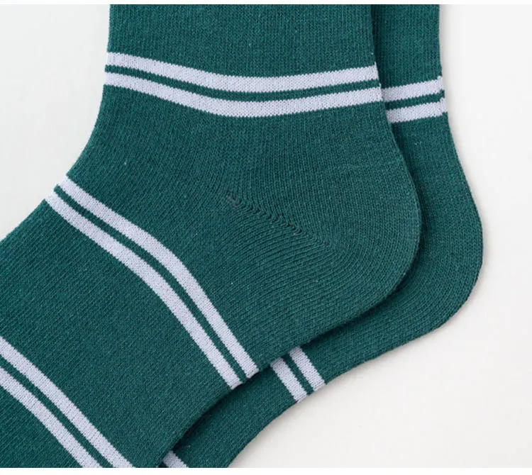 Buchstaben Socke Zauberer Magie Schule Malfoy Familie Akademie Stil Abzeichen Slytherin Cosplay Streifen Zubehör Socken Geschenk – Detail 9