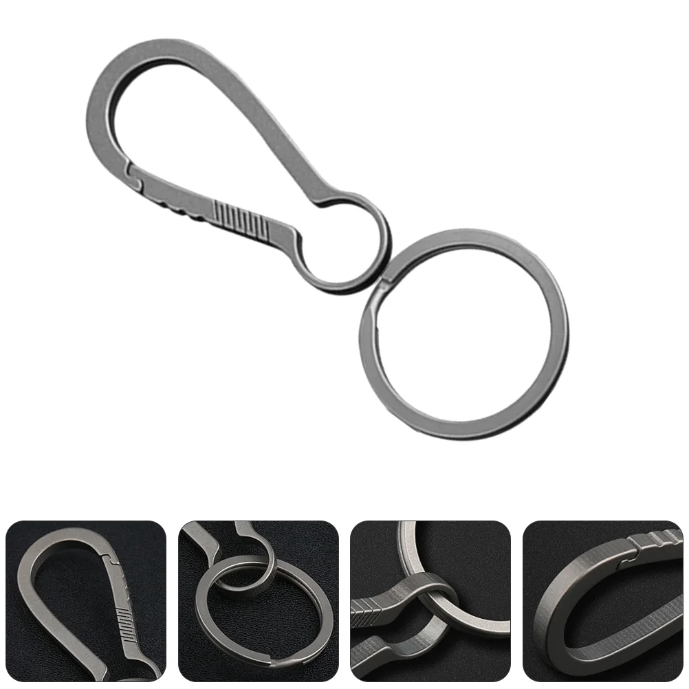 

Titanium Key Chains for Mens Carabiner Keychains Car Bottle Opener Keychains Stainless Steel Keychainss Keychains for Men