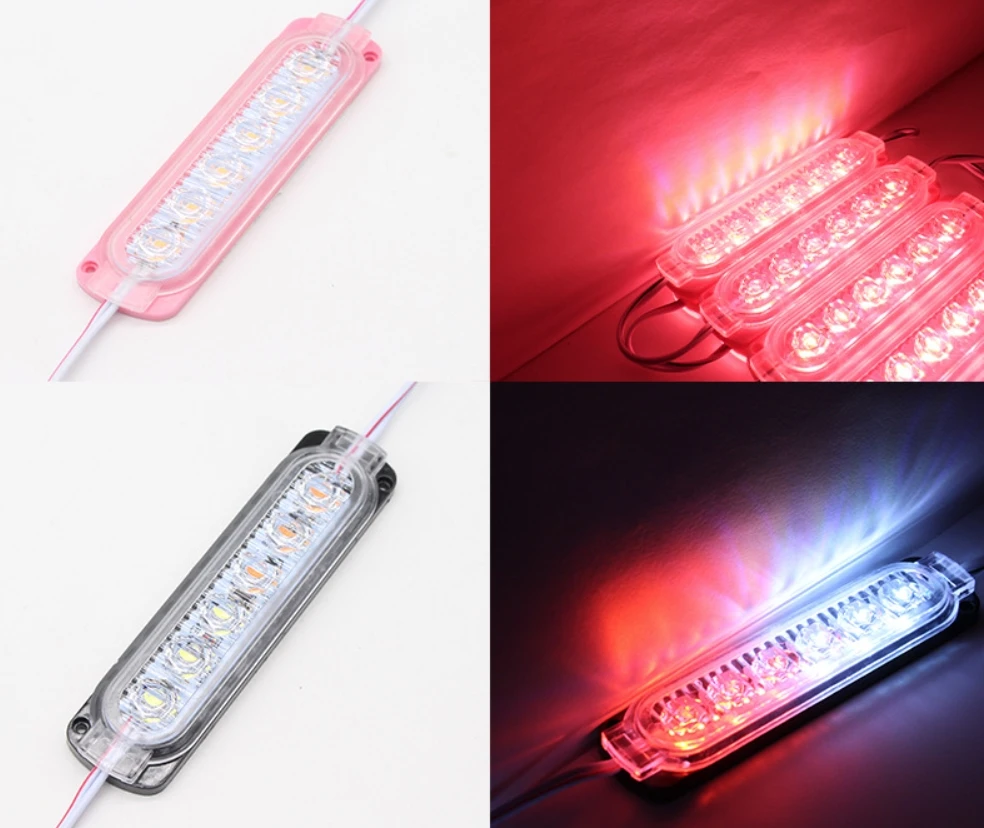Description Picture 6 of itemUltra-thin LED Warning Light 6 LED Grille Signal Lights Truck Stop Lamp Trailer Indicator Advertising light Guide Plate 24V
