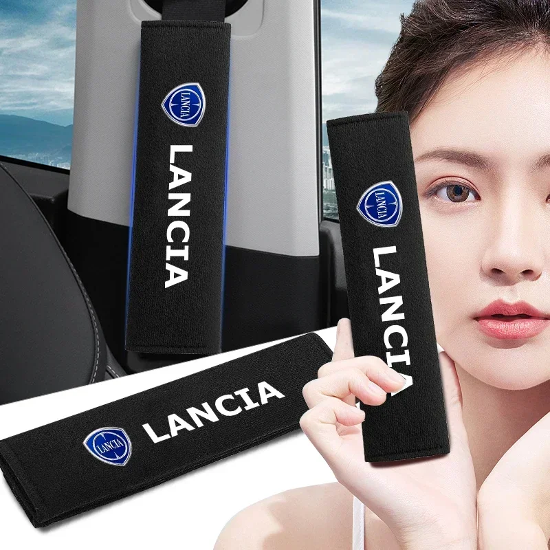 1/2Pcs Copricintura Di Sicurezza Universale Car Styling Cotton Safety Shoulder Protector ﻿Per Lancia Ypsilon Delta Musa Nera Thema Stratos