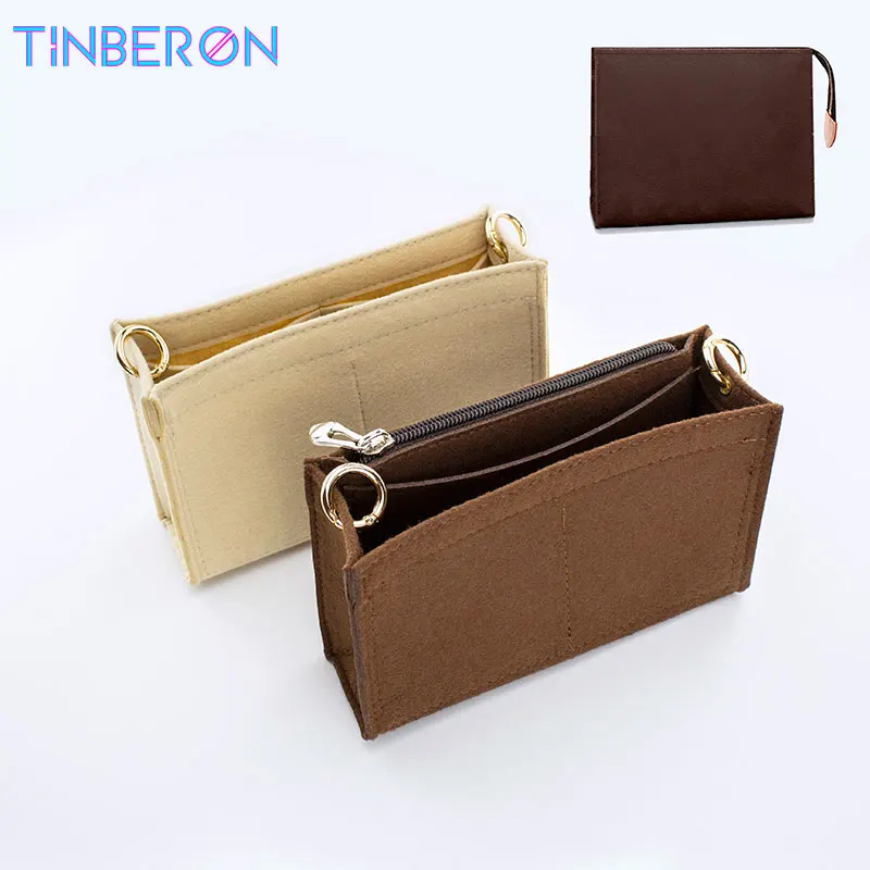 Purse Insert Organizer with D Ring For Toiletry Pouch 19 26 Bag ,Cosmetic  Bag Liner Shaper - AliExpress