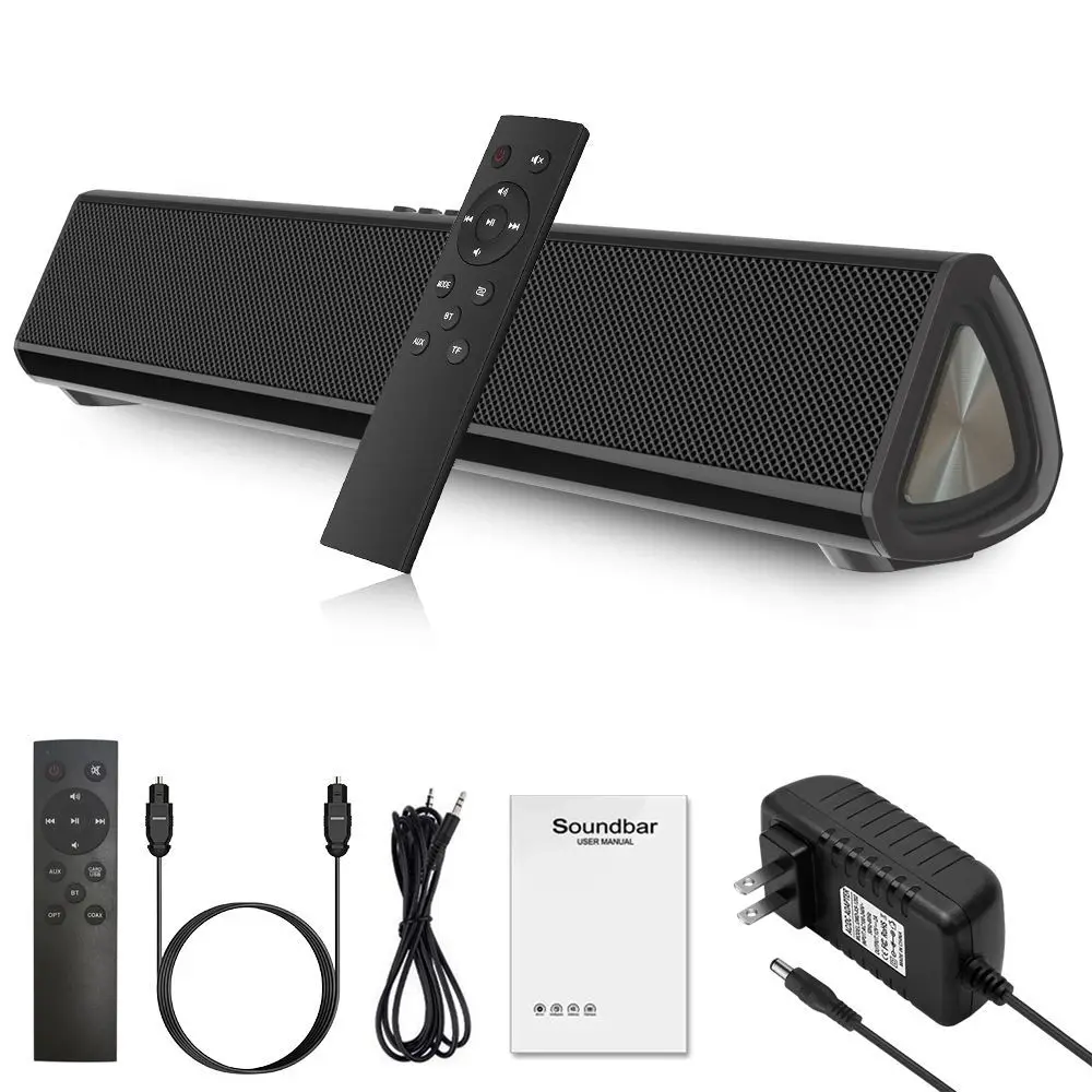 Alimentatore Esterno Ad Alta Potenza 50W Sound Blaster Fibra Ottica Aux Coassiale U Disco Connessione Bluetooth Altoparlante Telecomando