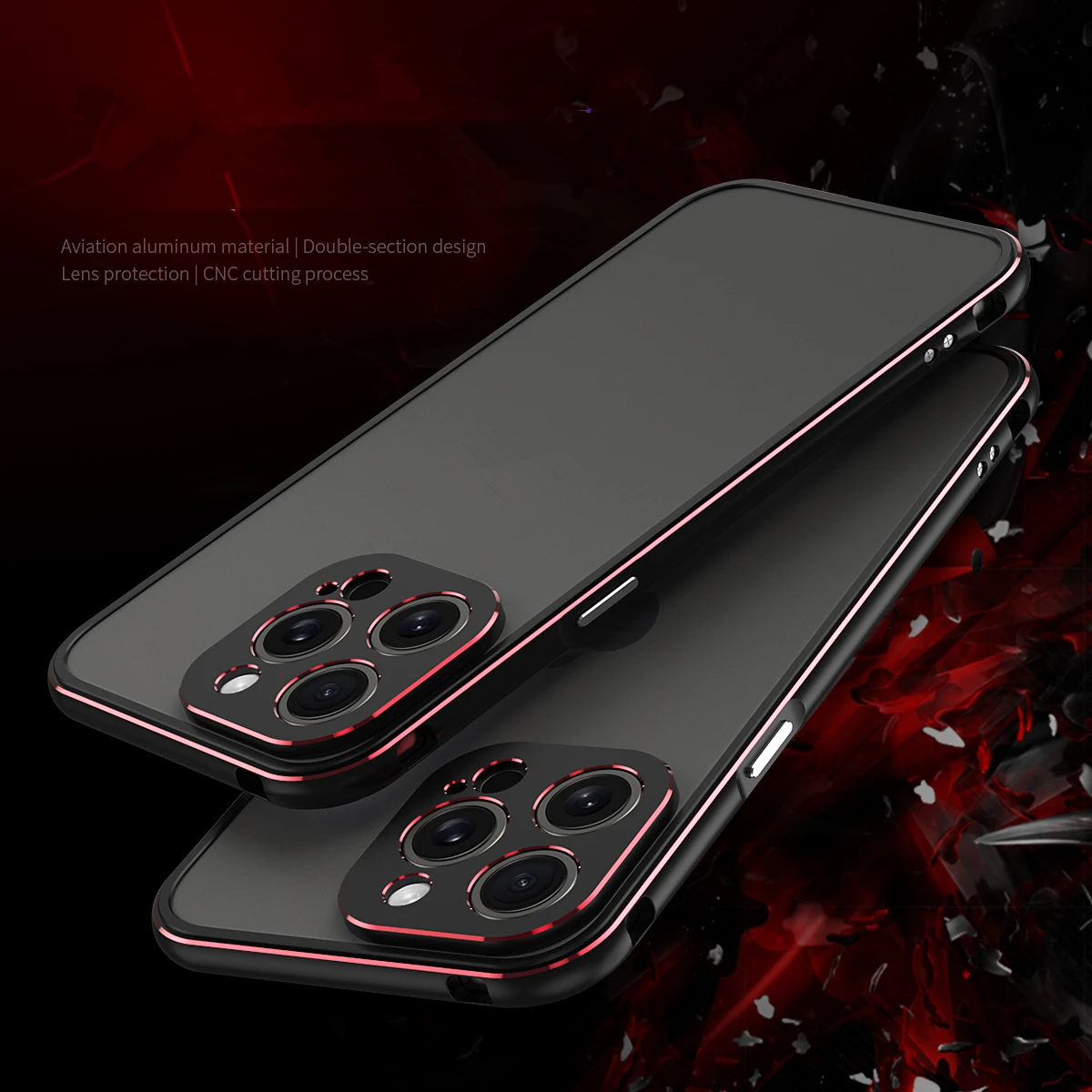 Premium Ultra-Thin Aluminum Alloy Metal Bumper Case