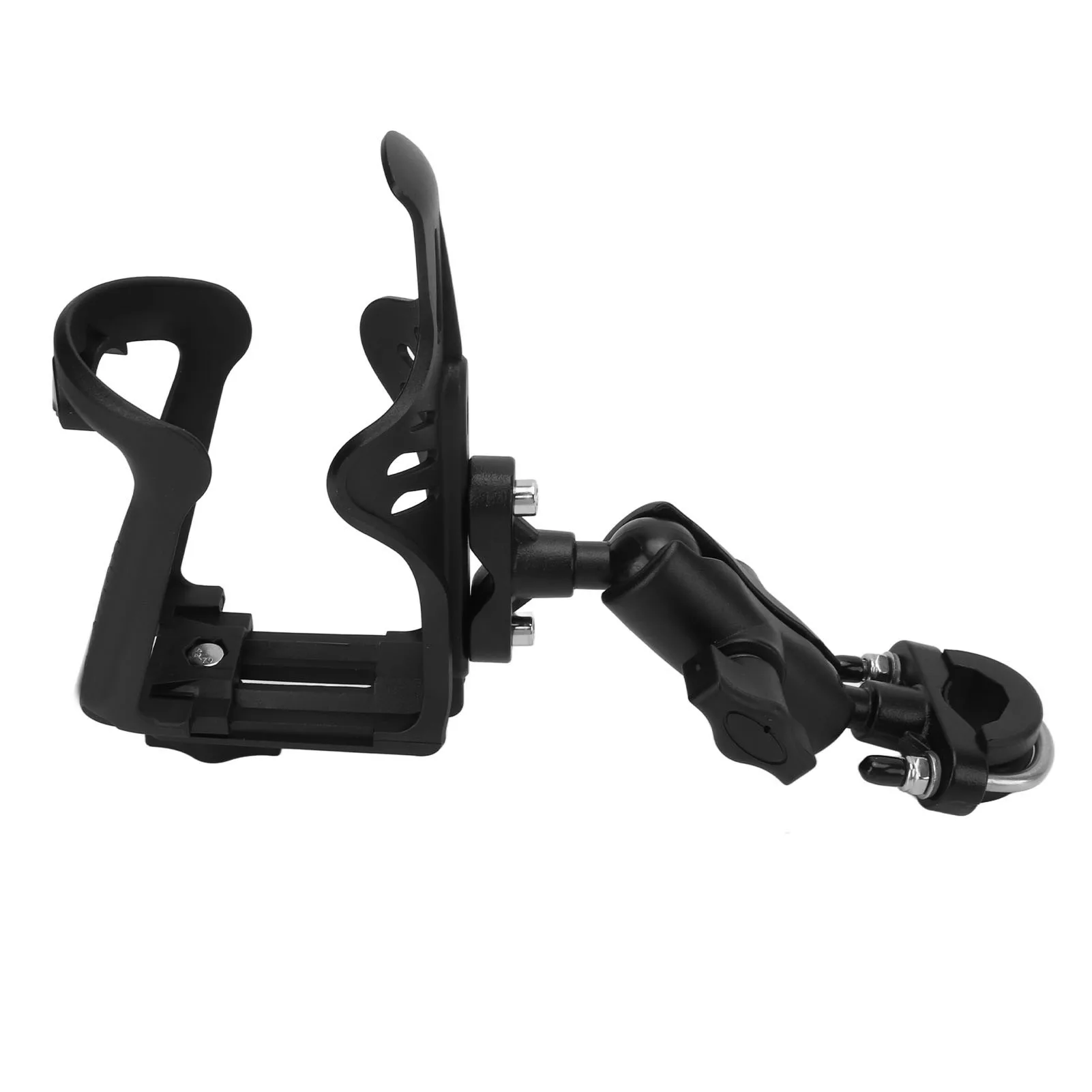Adjustable Water Bottle Holder - Frosted Nylon & Aluminum Alloy for Motorcycles and Bikes