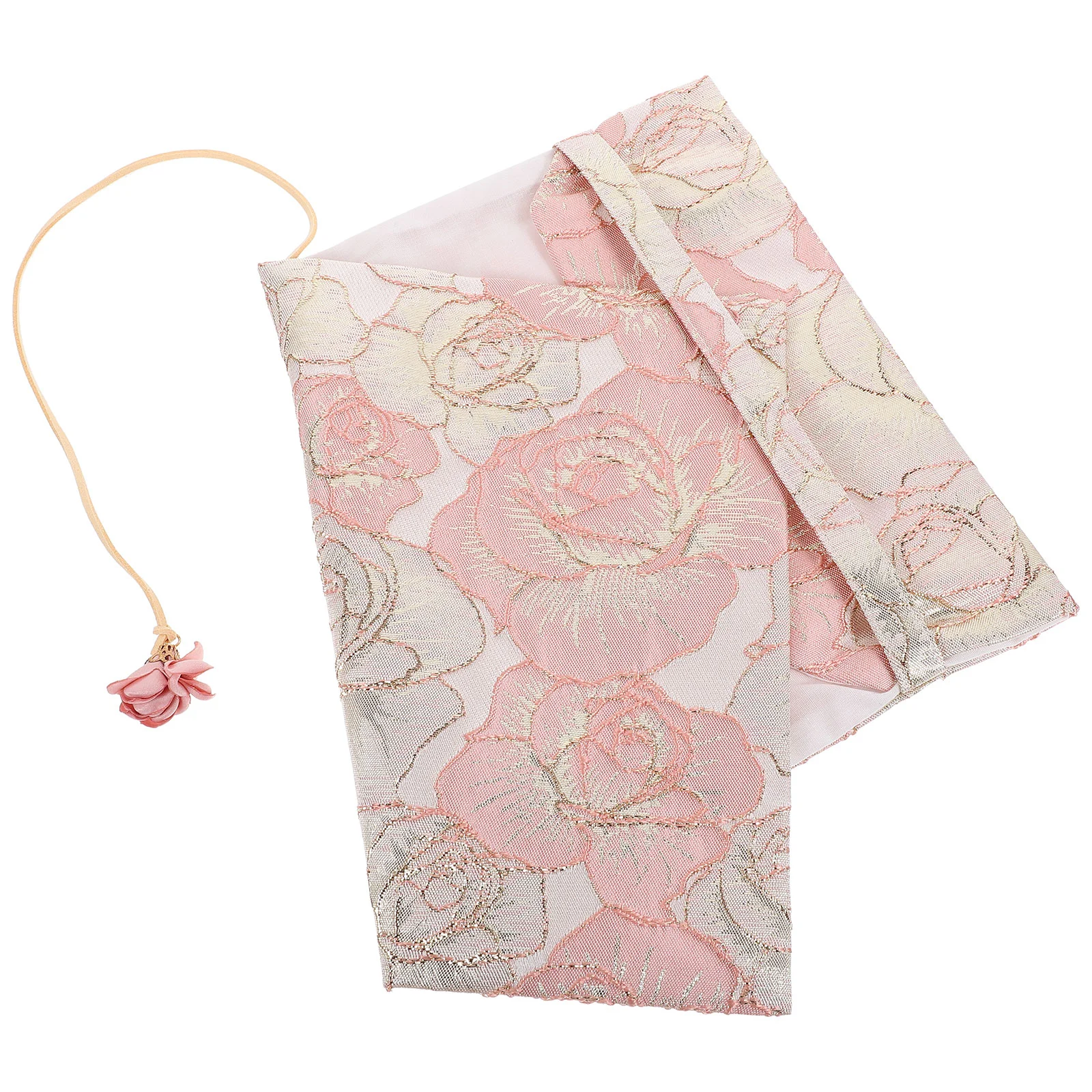 

Book Cover Sleeve Protector A5 Book Covers Hardcover Soft Cloth Book Protector Flower Pattern Adjustable Book Sleeve Notebook