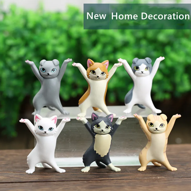 Upgrade Cat Pen Holder Cat Figure Toy Hold Everything Earphone Bracket Home Decor Birthday Christmas Gift Doll Toy sleeping cats doll cat toy ornaments cat figurine decoration cat figurines miniature figurines ornament crafts miniature ornament