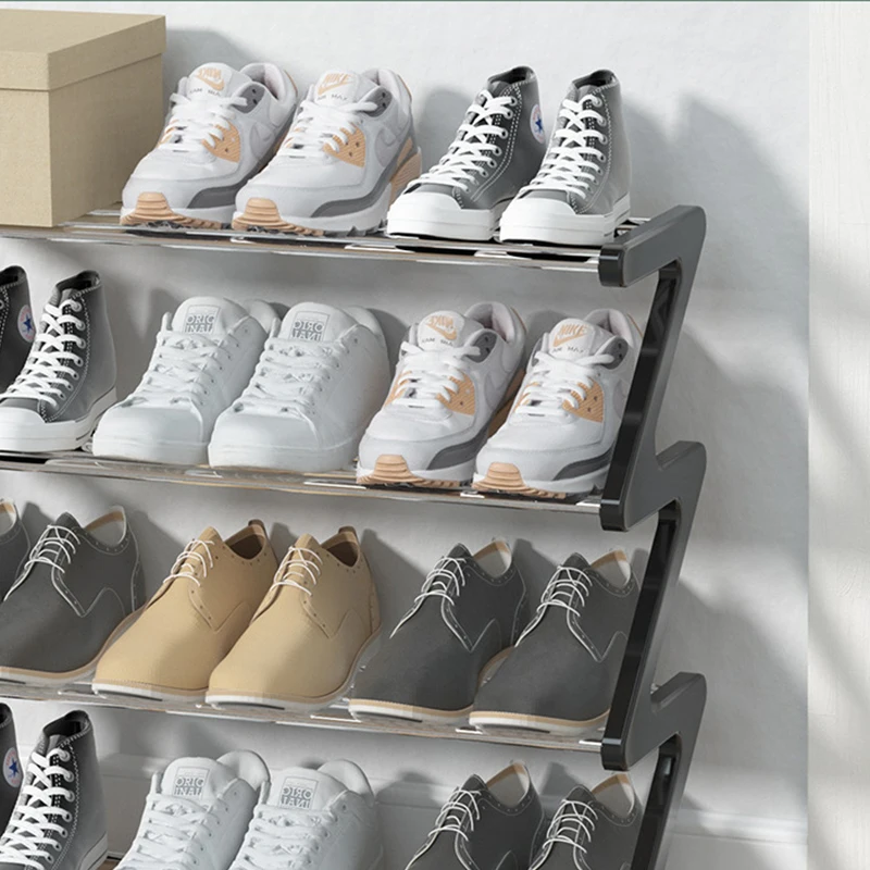 Hot Sale Space Saving Shoe Shelf 4 Tier Multifunctional Folding Shoe Storage Cabinet