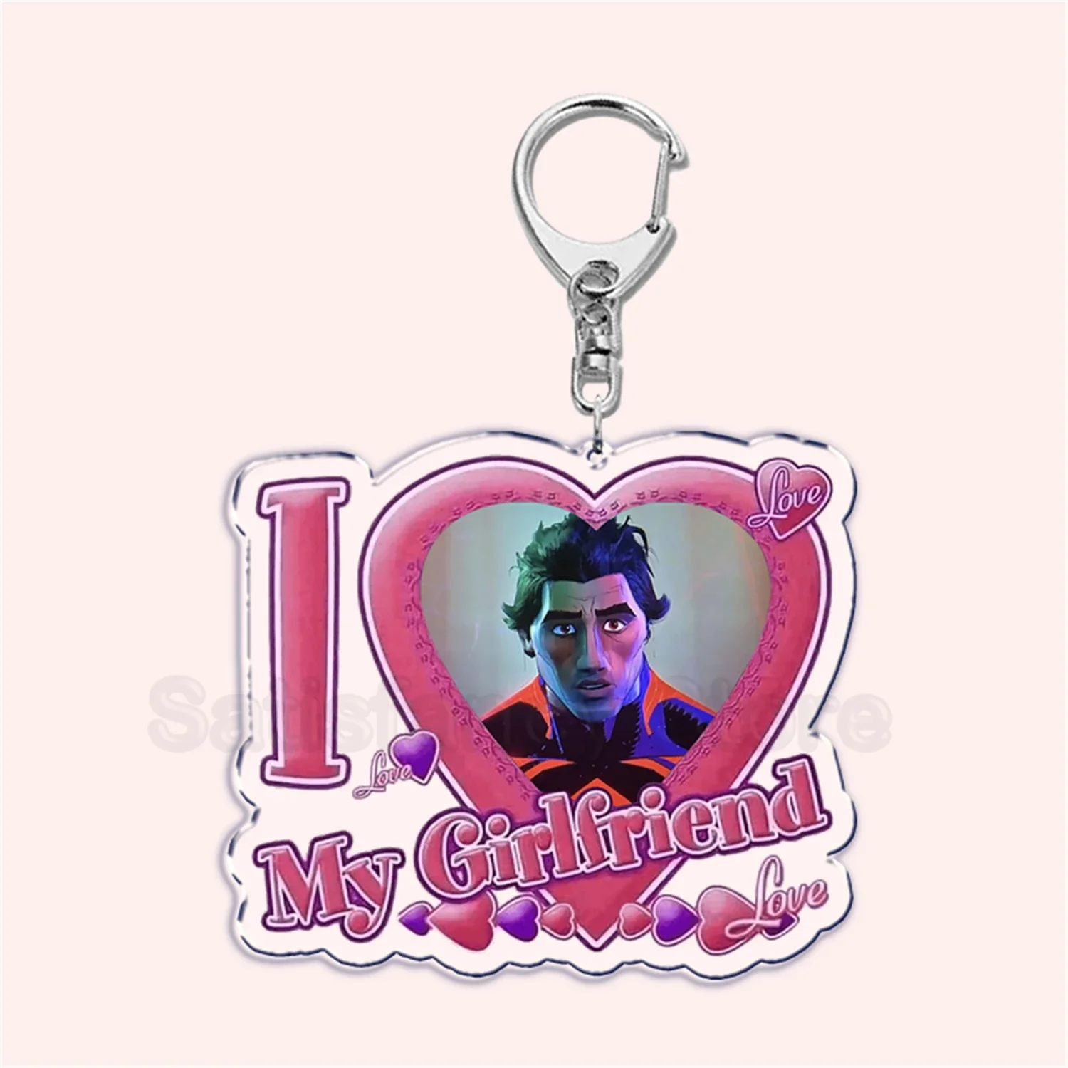 【BLACKPURPLE】24FW★ Eternal Love Keyring its-a-love-thing-heart-key-fob
