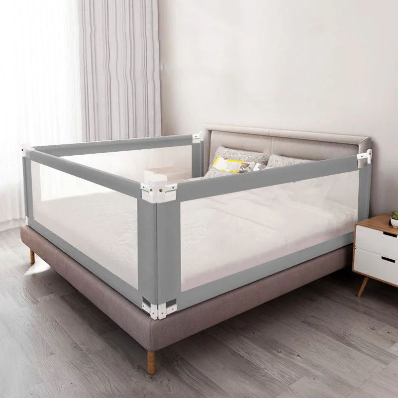 200cm 1-pcs Bed Rails Baby Safety Fence Bedrail Adjustable Height Children Rail Guard Babies Barrier for Baby Bed Guardrails