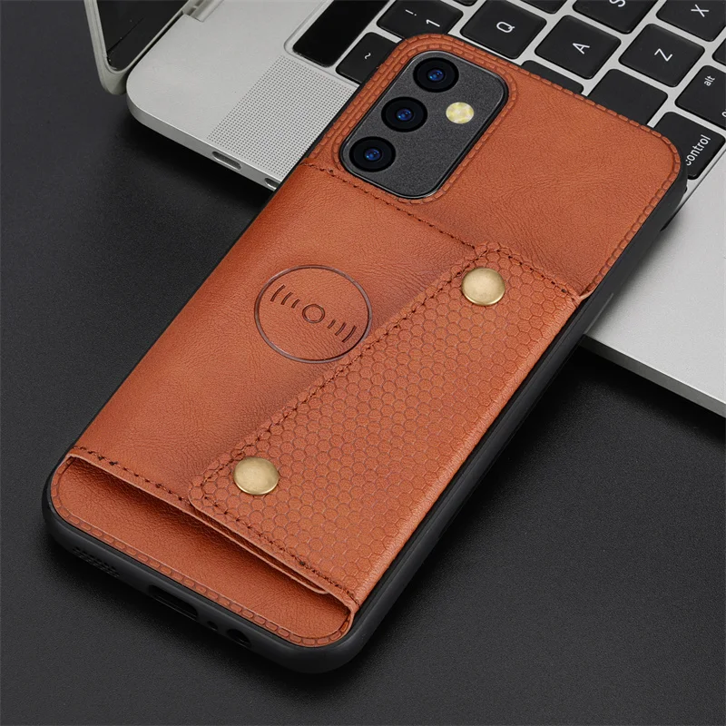 PU Leather Magnetic Holder Wallet Case with Card Slot