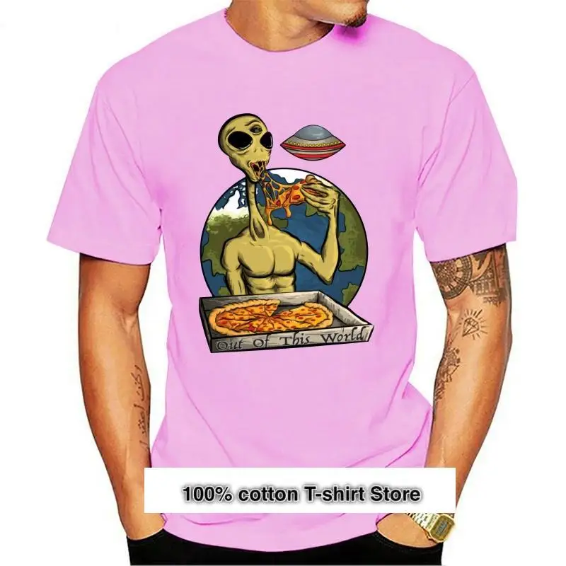 Camisetas divertidas de OVNI Alien Predator para adultos, camisetas de algodón de cómics Funky, azul para la familia, 2021, 2021