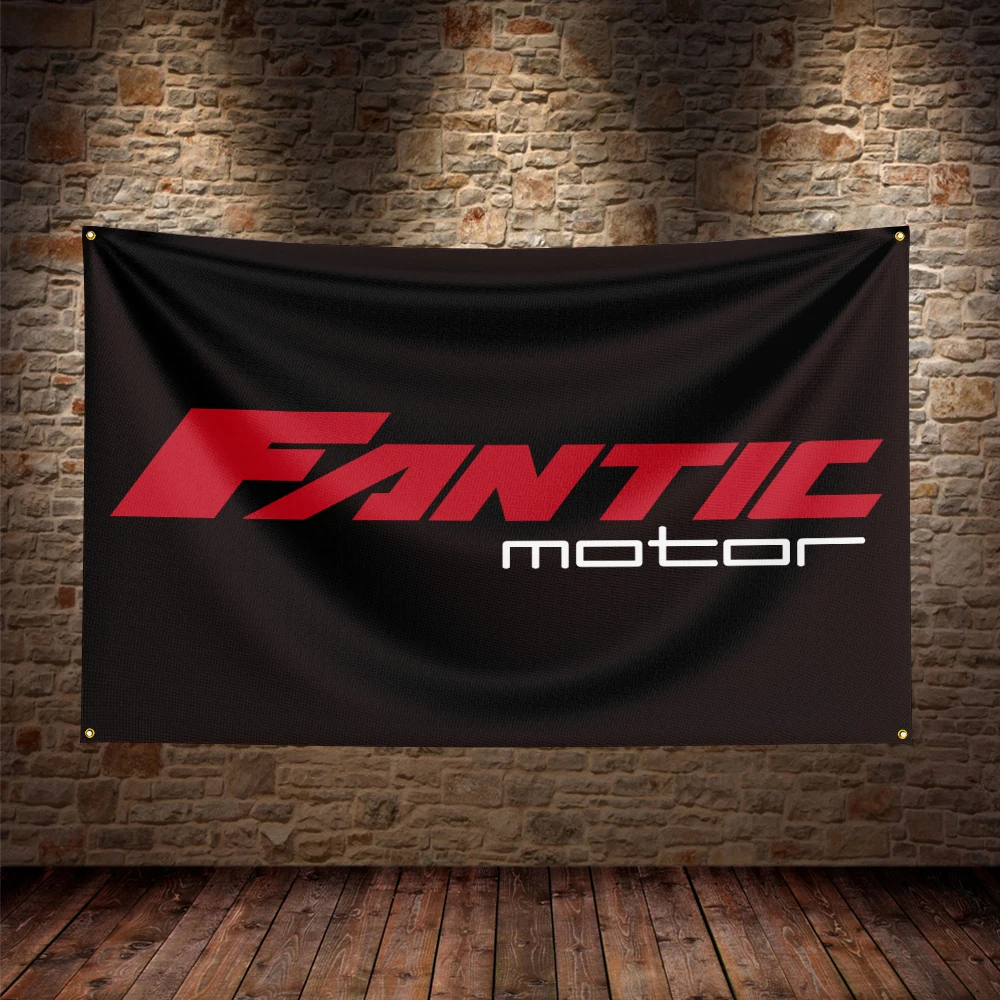 

3X5Ft Fantics Moto Flag Polyester Printed Car Banner For Decor