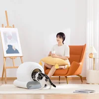 Automatic Smart Cat Litter Box Closed Cat Litter Box Self Cleaning Application Control Ionic Fragrance Pet Toilet Trash New 4