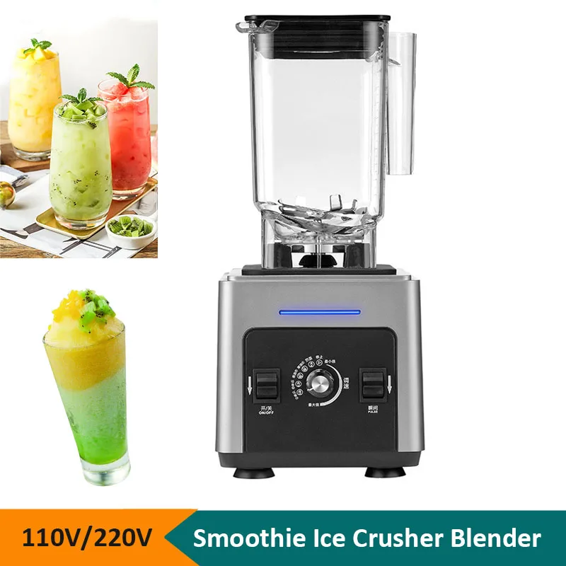 110V 220V Professional Electric Multi-functional Ice Smoothie Crusher Fruit Mixer Juice Blender Slush Machine