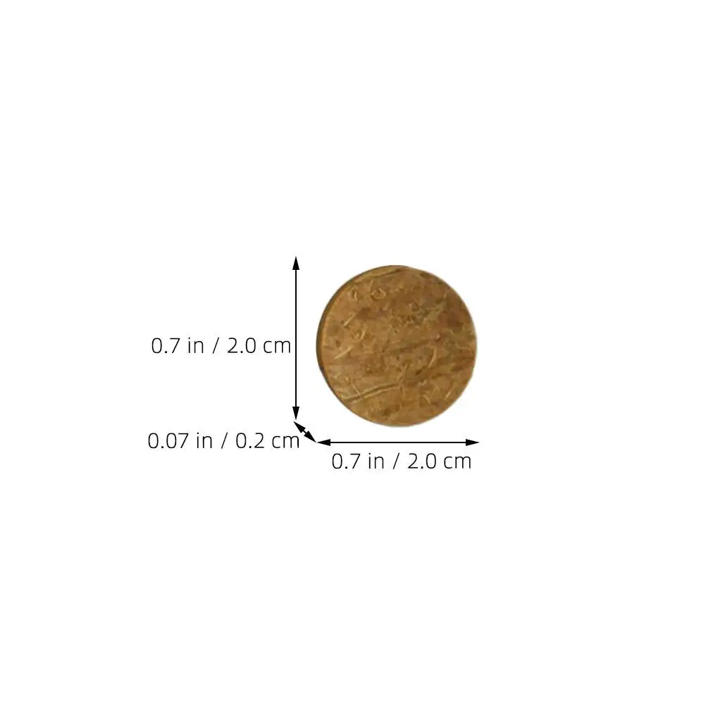 50Pcs Coconut Shell Discs Coconuts Shell For Crafts Round Coconuts Fish Tank Ornaments Chip Fish Tank Decor fish tank ornaments fish tank decorations aquarium ornaments