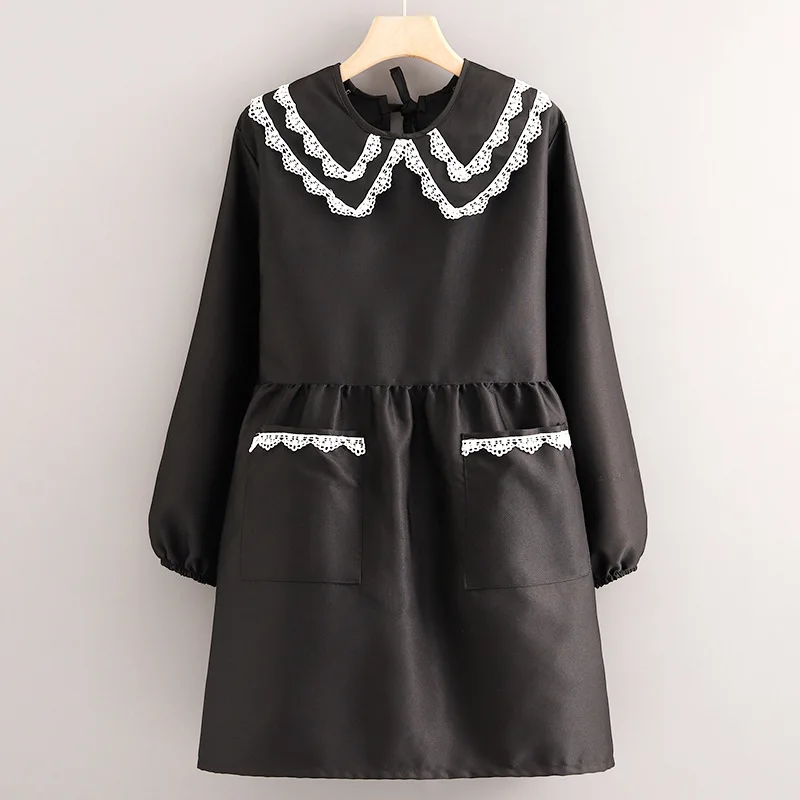 Fashionable Long-sleeved Women's Home Kitchen Anti-fouling Breathable Cooking Wear-resistant Blouse and Stylish Apron