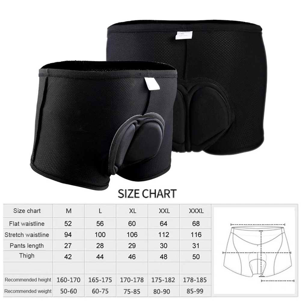 Unisex Cycling Shorts Breathable Gel Pad Thickened Underpants MTB Bicycle Pants cycling shorts