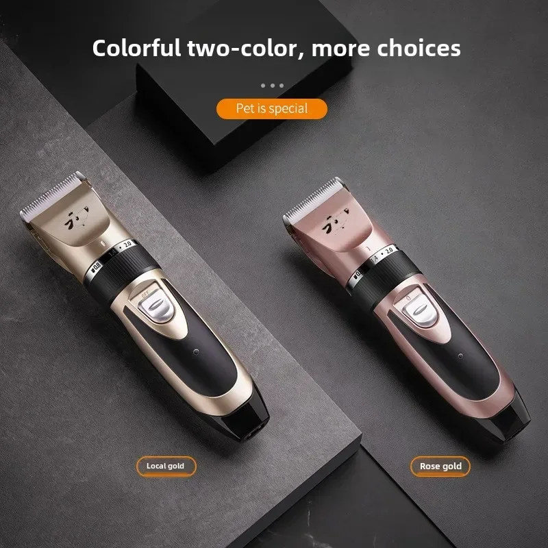 Cat Dog Hair Clipper Grooming Kit Rechargeable Pet Hair Trimmer Shaver Set Animals Cutting Machine Low-Noise