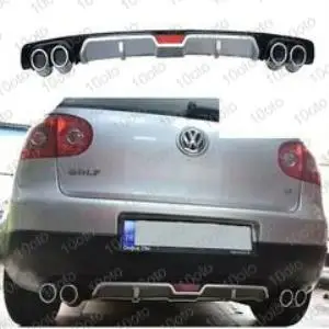 Diffusore Spoiler Sei Paraurti Posteriore Auto Per Volkswagen Golf 5 Kit Corpo Diffusore Posteriore Universale Spoiler 4 Uscita