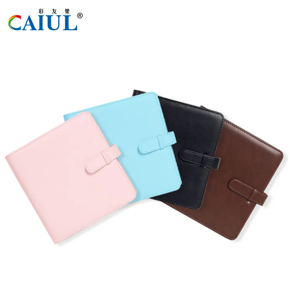 PU 스퀘어 카드 사진 앨범 솔리드 288 포켓 Instax 카메라 용 대용량 스토리지 폴라로이드 앨범 포토 카드 홀더