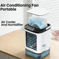 Ventilateur de climatisation portable USB pour chambre, maison, camping, bureau, humidificateur, mini ventilateur de refroidissement, lampe de nuit LED, refroidisseur d'air 1