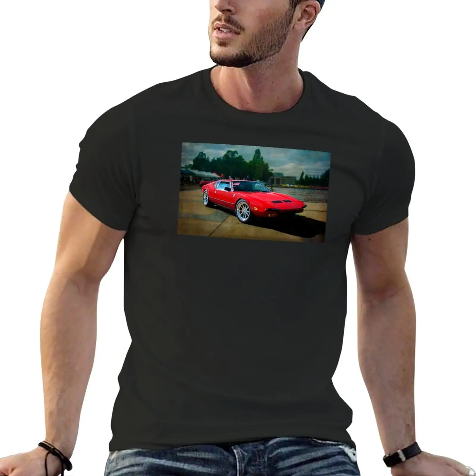 De Tomaso Pantera T-Shirt Boys Whites Vintage T-Shirt Da Uomo