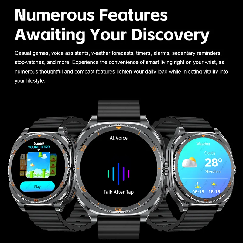 watch earphones 2-in-1 smartwatch, Health monitoring device, wireless calling, 100+sports thumbnail 9