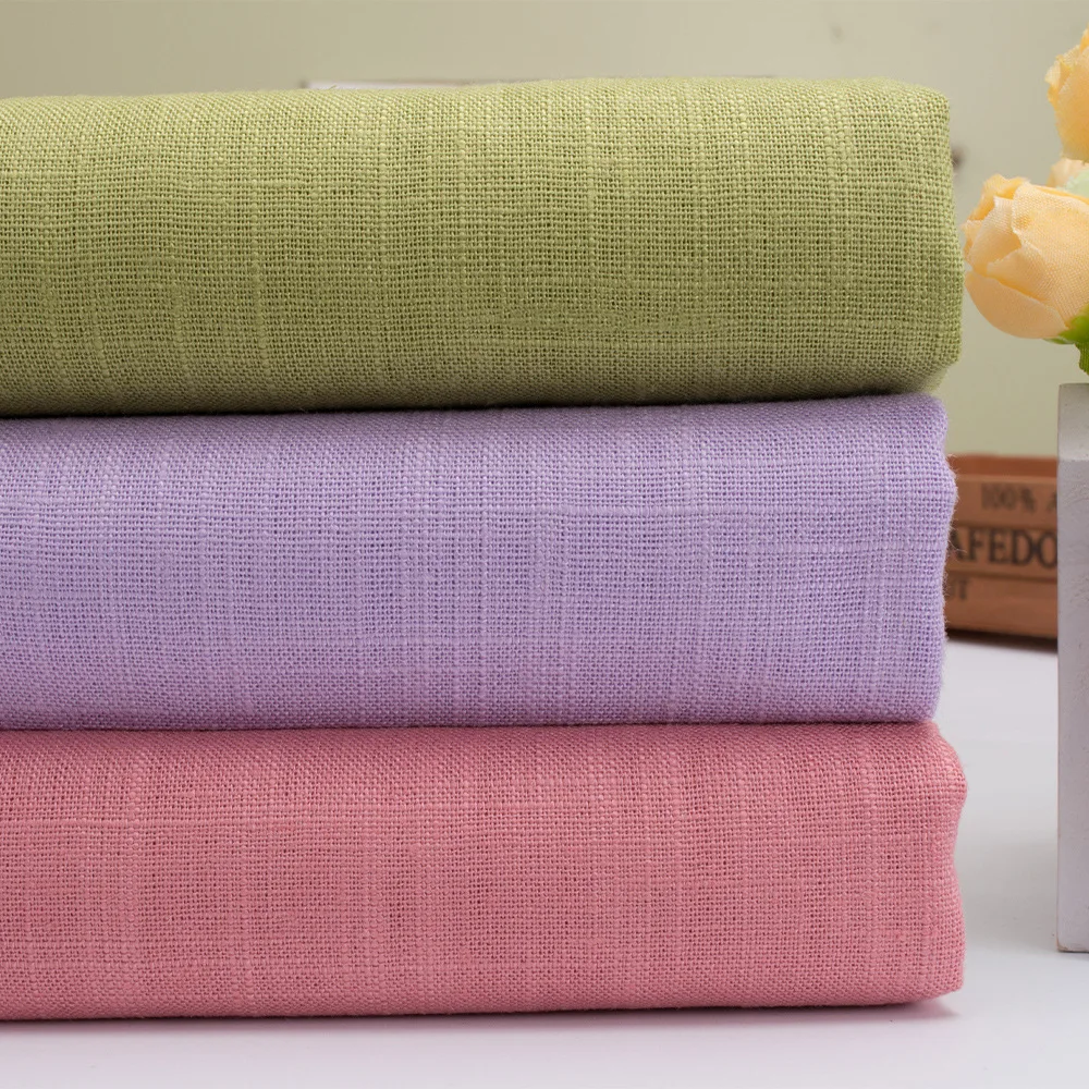 Woven organic 15% linen 85% Viscose Small plaid field grid fabric Spring and autumn shirt fabric Pants