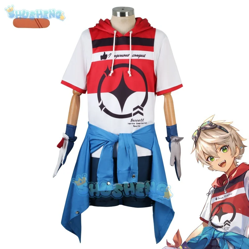 

Keep Linkage Genshin Impact Bennett cos Service Running Sprint Adventure Begins Daily Game cosplay Costume Male