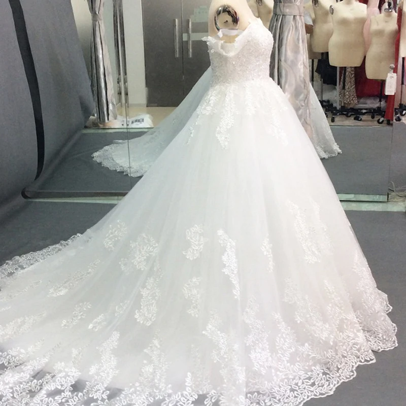 FISA Luxury Lace applique Wedding Dresses Off the Shoulder Sweetheart Bridal Ball Gowns 2024 Custom Made vestidos de novia