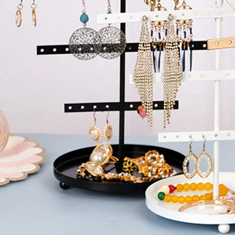 AFBC Simple Earring Storage Rack Earring Stand Jewelry Display Stand Earrings Necklaces Rings Jewelry Stand 5