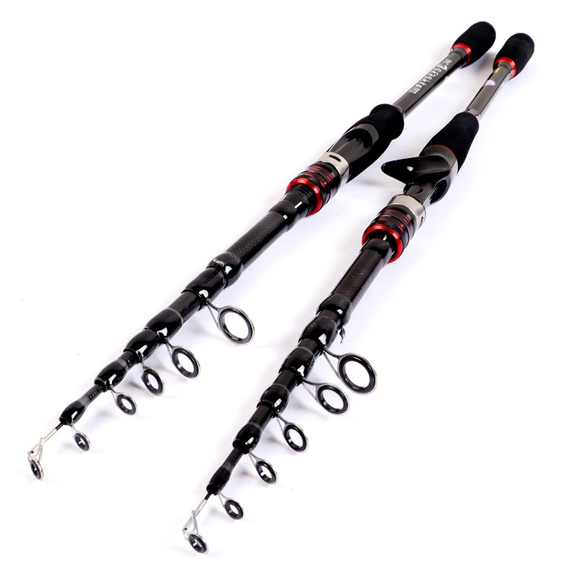 

Telescopic Lure Rod Carbon Fiber Spinning/casting Fishing Pole Lure WT10-20g 1.65m-3.6m Ultra Short Portable Travel Fishing Rods