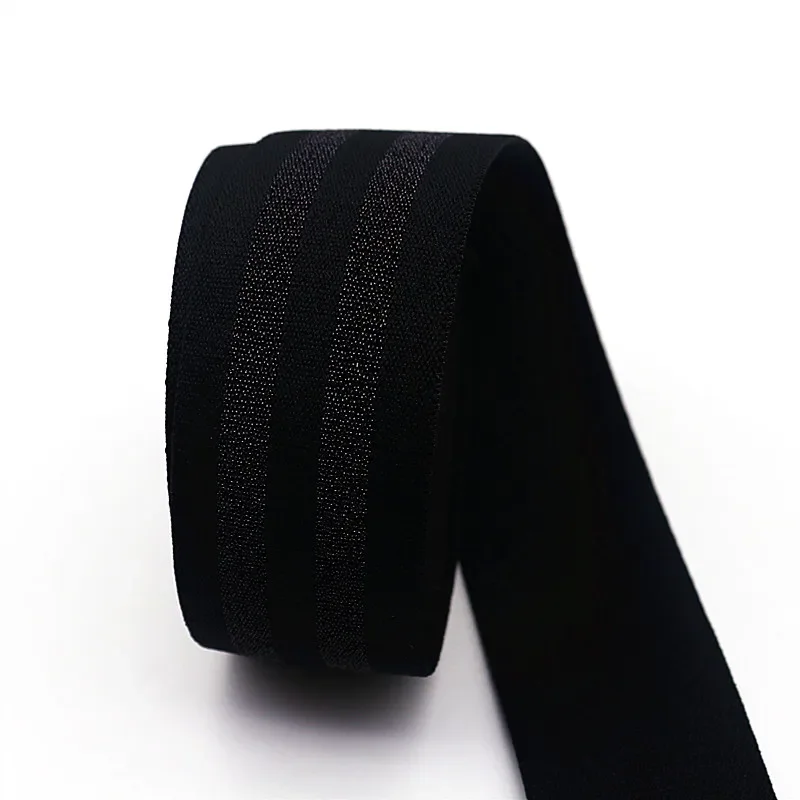 Striped Elastic Band for Garment Decoration and Sewing Supplies – Multiple Lengths Available