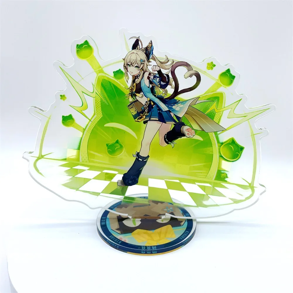 Anime Figure Acrylic Stand - Furina, Arlecchino, Xiao, Yae Miko, Yelan - Desk Decor & Fan Gift