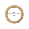 Unfinished Solid Wooden Rings 50-150MM Natural Wood Rings For Macrame DIY Crafts Wood Hoops Ornaments Connectors Jewelry Making - Image 4