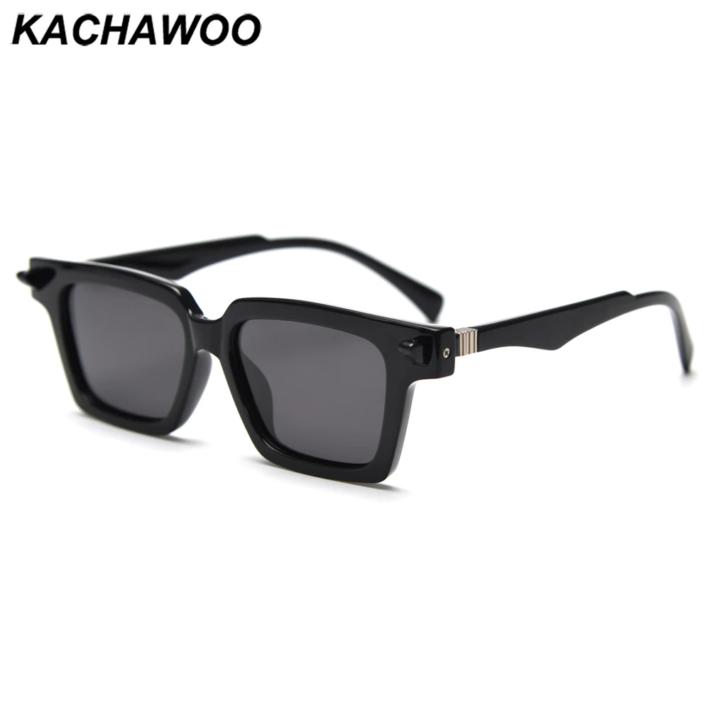 

Kachawoo polarized sunglasses men square tr90 frame vintgae sun glasses women fashion decoration European style leopard black