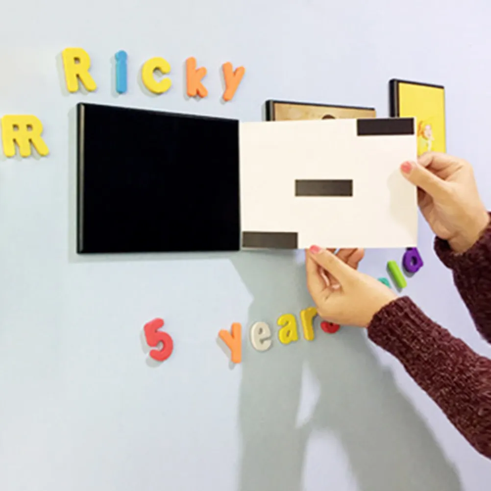 250개 양면 DIY 자석 시트, 사진, 예술, 벽, 냉장고 장 유연 접착식 자석 스티커