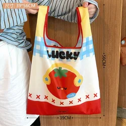 Adorable Eco - Friendly Waterproof Folding Storage Tote (White No pendant)