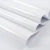 PVC Self Adhesive Wall Paper Shiny  White DIY Decorative Film Furniture Renovation Stickers Kitchen Cabinet Waterproof Wallpaper 2