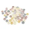 50pcs 15mm Wooden Buttons For Clothing Needlework Scrapbooking Wooden Decorative buttons for Crafts Diy Accessories 2